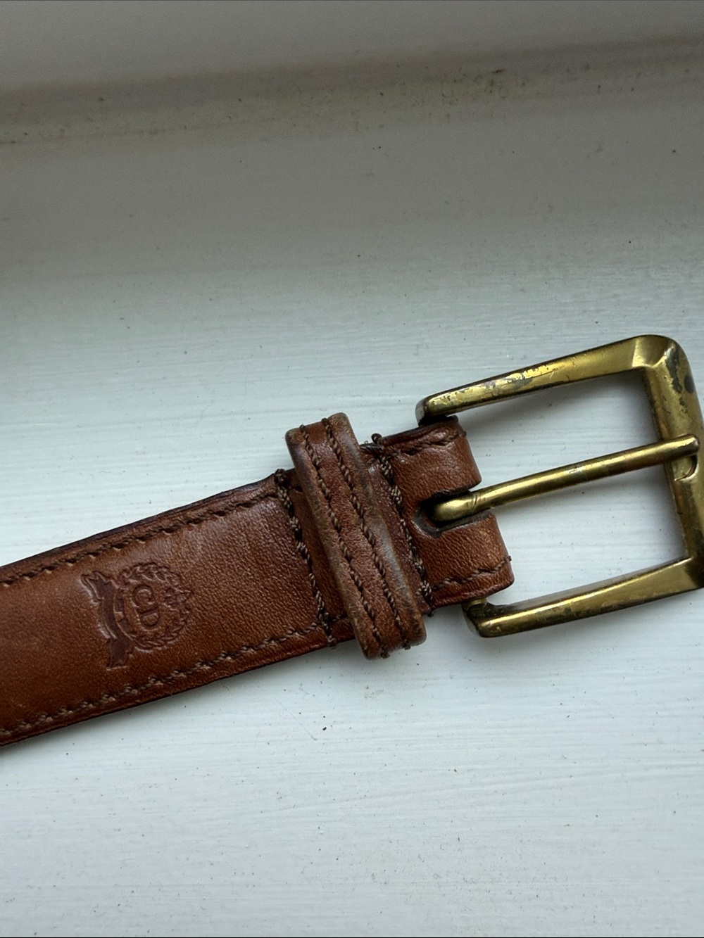 Vintage Christian Dior leather belt